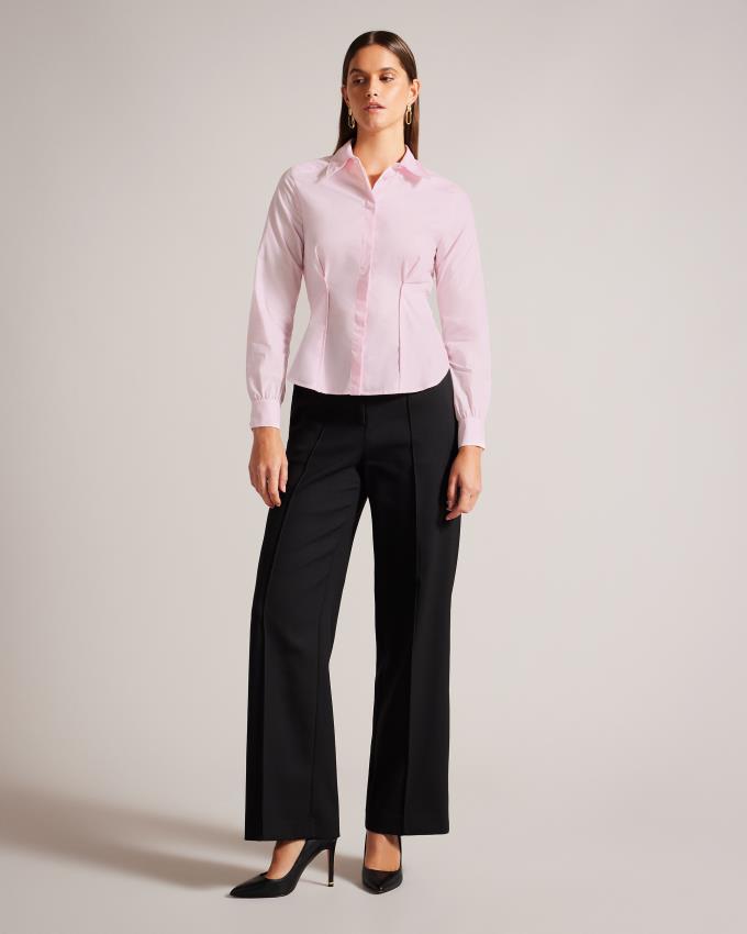 Chemises Ted Baker Seam Detail Fitted Rose Femme | GGI-83400055